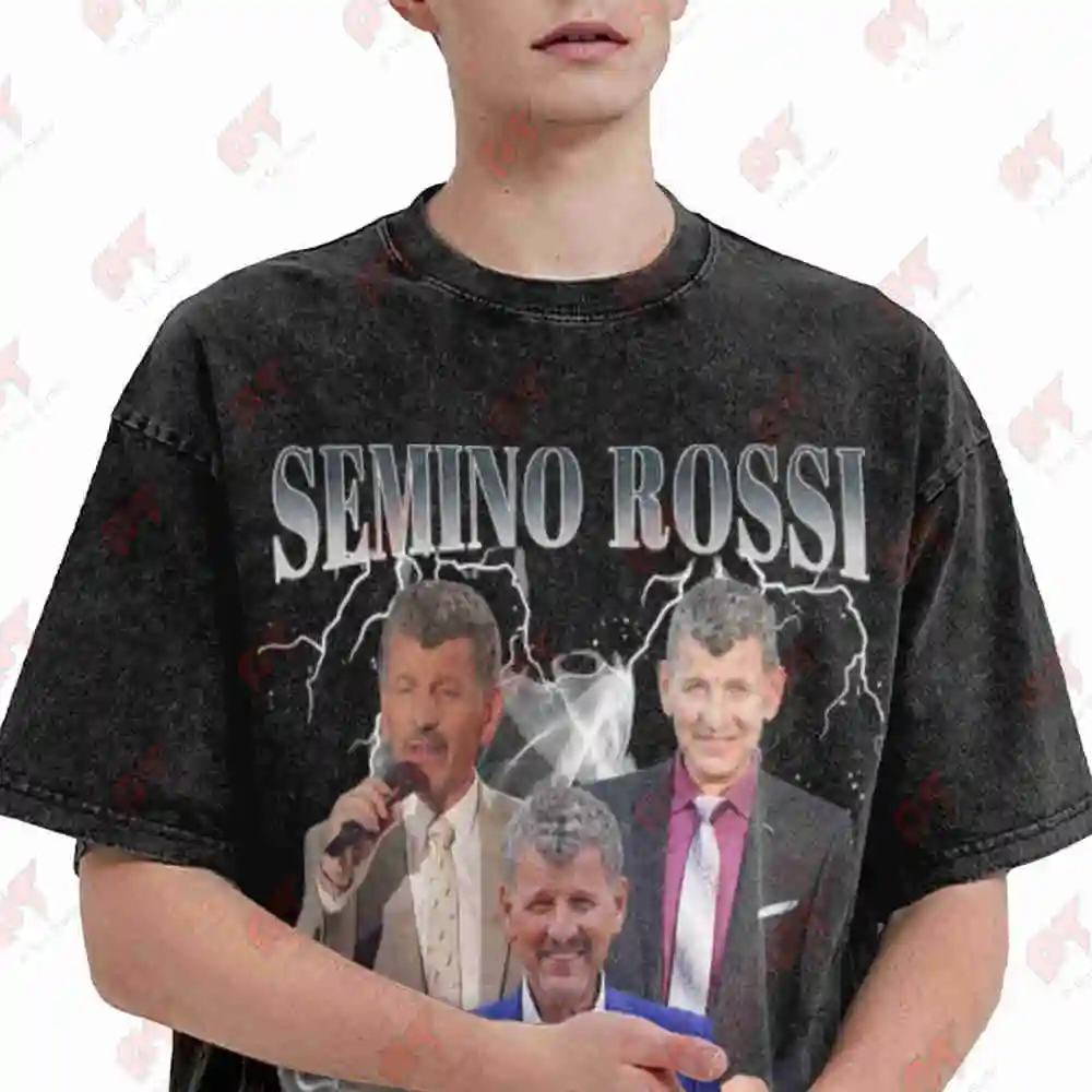 Semino Rossi Signature December 19 1946 Autograph Vintage Washed Tee Pure Cotton T-Shirt