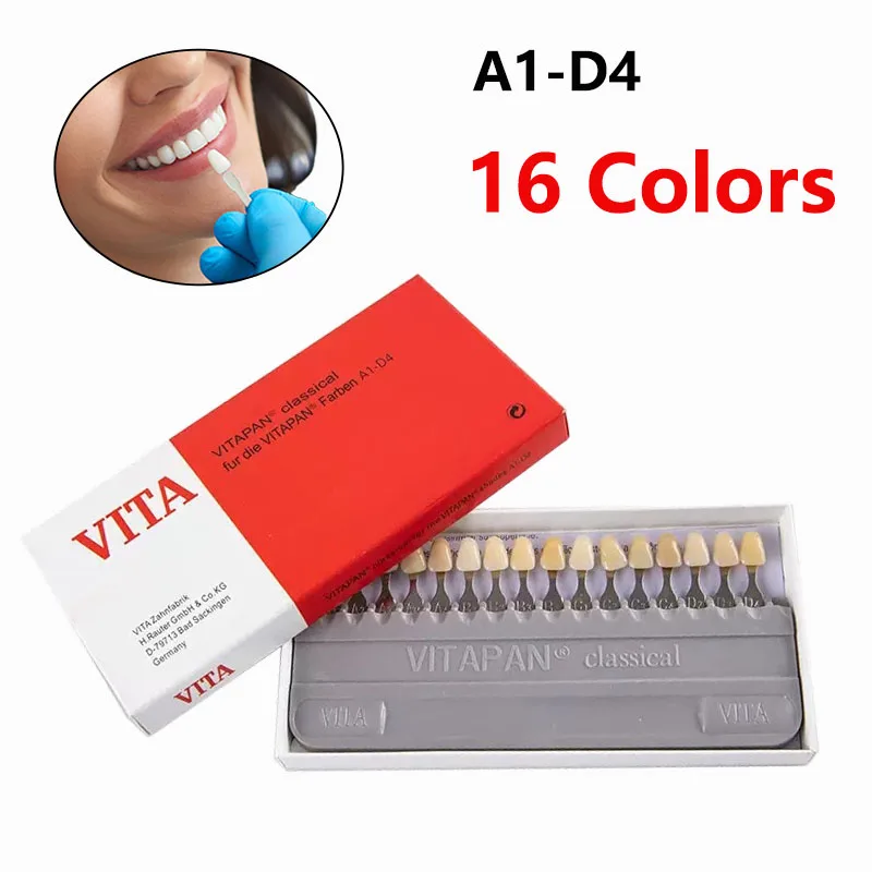 

Dental 16 Colors Teeth Shade Guide Model Colorimetric Plate Teeth Whitening Porcelain Toothguide Comparing Model Colorimetr
