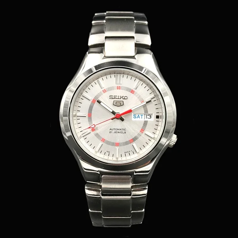 شعبية AAA + الميكانيكية التلقائية AAA + ساعة رجالي سيكو تصميم رياضي متعدد الوظائف حزام الصلب ساعة رجالي يوميا مقاوم للماء