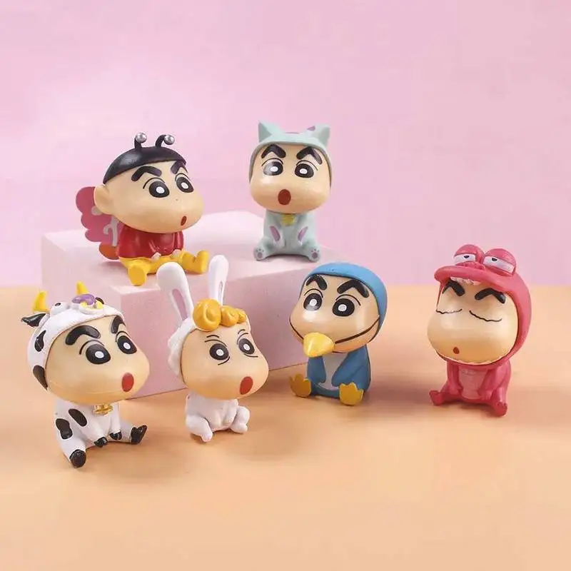 

В наличии: Набор из 6 фигурок аниме-персонажей Сяосинь, милые мультяшные игрушки в слепых коробках, сюрприз-бокс, фигурки-топперы для торта, украшения, подарок на день рождения для фанатов