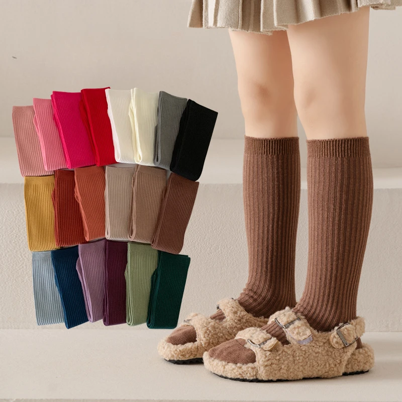 

10 пар/партия, Детские хлопковые носки средней длины