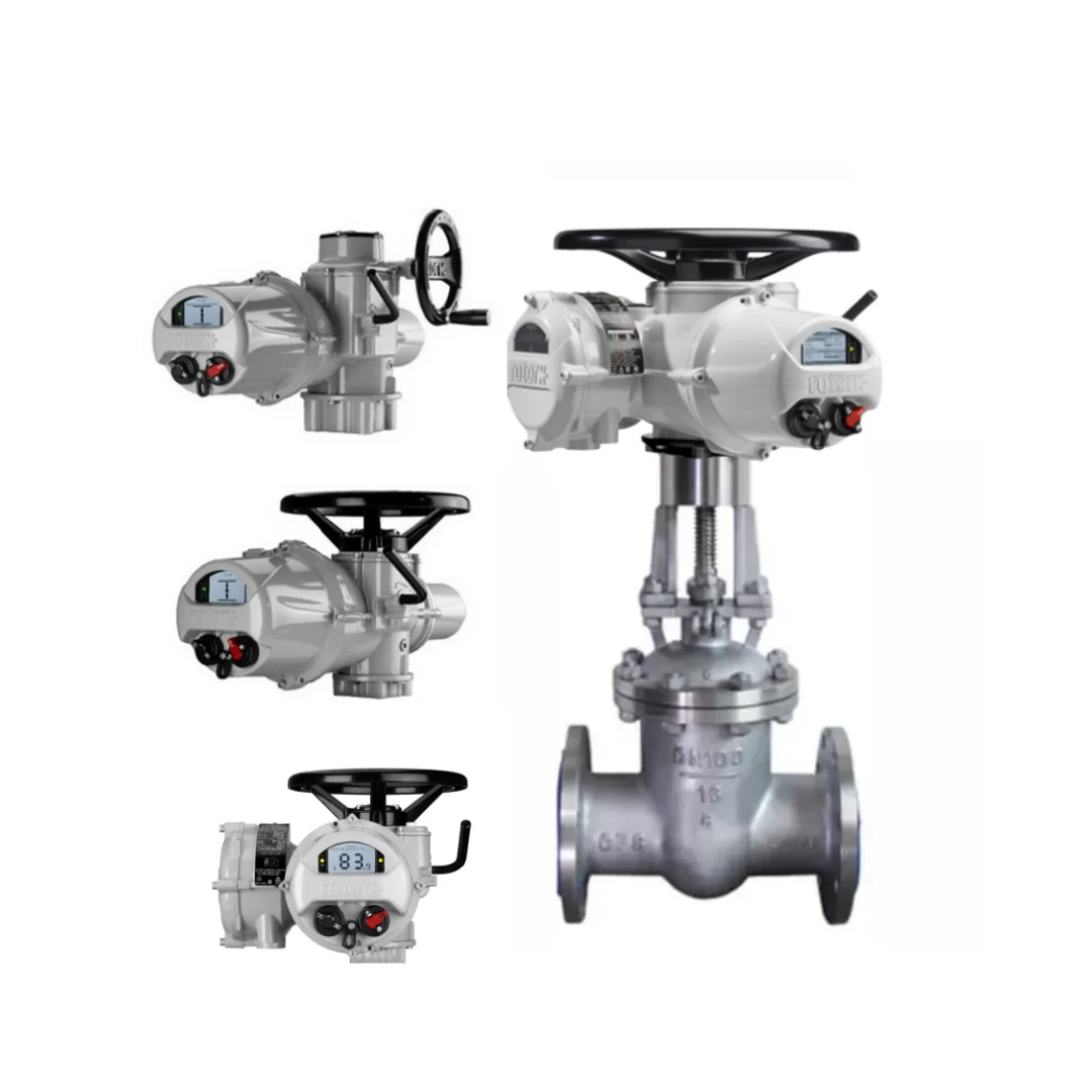 Motorized Gate Valve With Rotork IQ2 IQ3 Electrical  Actuator Stainless Steel Cast Iron Gate Valve For Control Valves