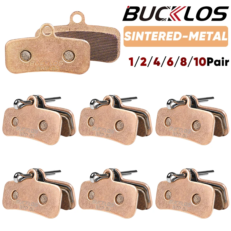 BUCKLOS Sintered-Metal MTB Brake Pads for D02S N03A Bicycle Hydraulic Disc Brake Pads Metallic Bike Brake Pad Mountain Bike Part