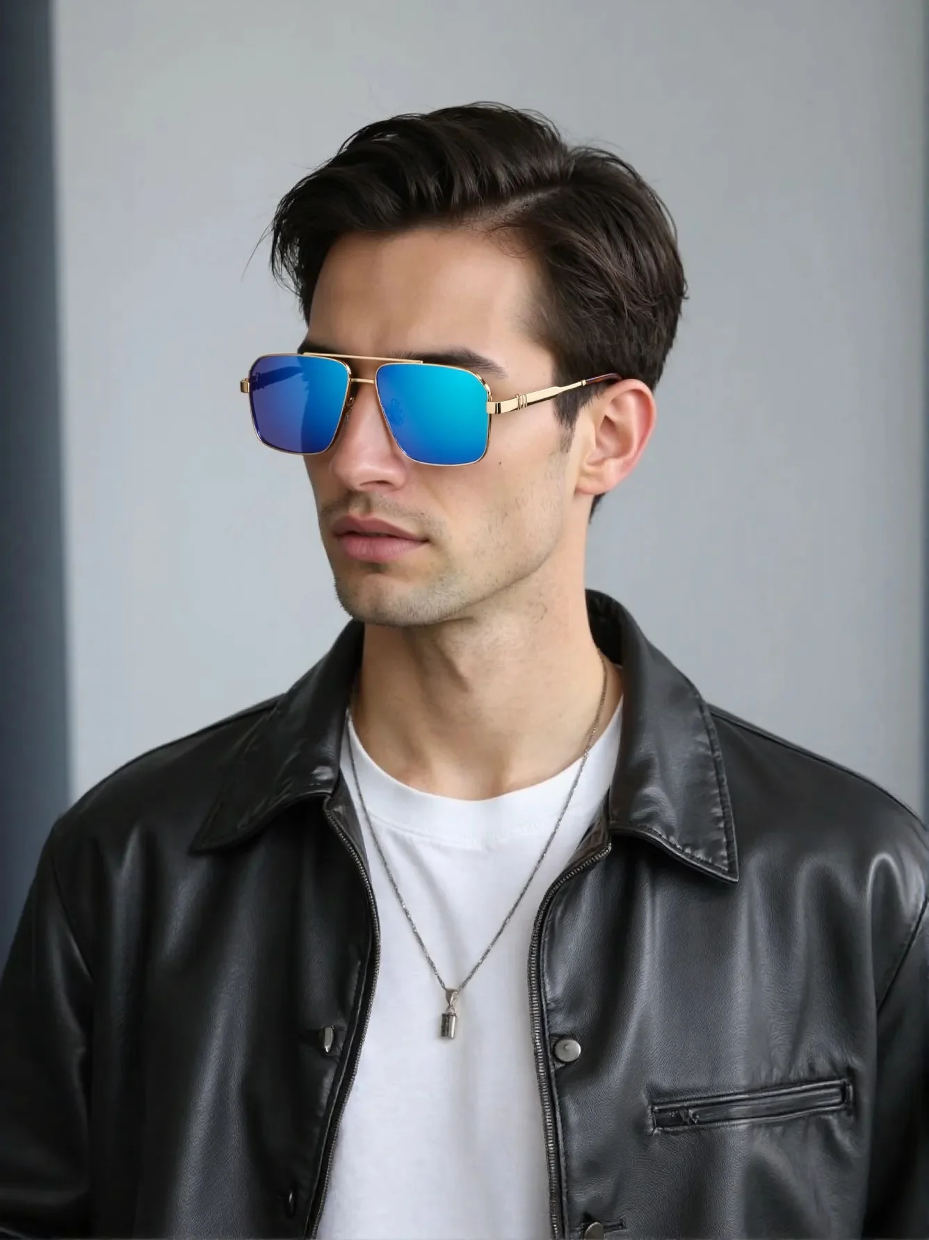 

Brand metal-framed sunglasses, luxurious design, unisex fashionable outdoor driving glasses, pilot sunglasses uv400