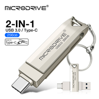 2 in 1 OTG USB-C Flash Pen Drive Metal Memory Stick Usb 3.0 flash Disk 64GB 128GB 256G 512G USB3.0 Dual C Pendrive