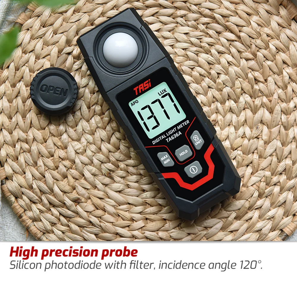 Imagem -06 - Iluminação Medidor Brilho Test Recorder 0.1200000lux Light Meter Alta Precisão Led Digital Display Tester Ta636a