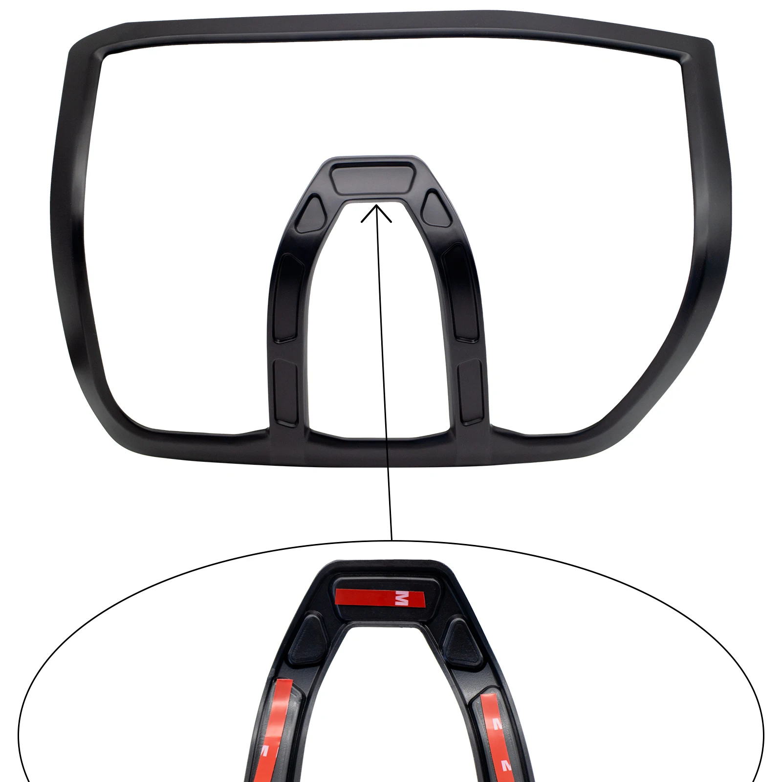 Rücklichter Rücklichter Abdeckung Scheinwerfer Lampe Abdeckung Schutz verkleidung mattschwarz für Ford Ranger Raptor 2023 2024 Next Gen Zubehör – Detail 3