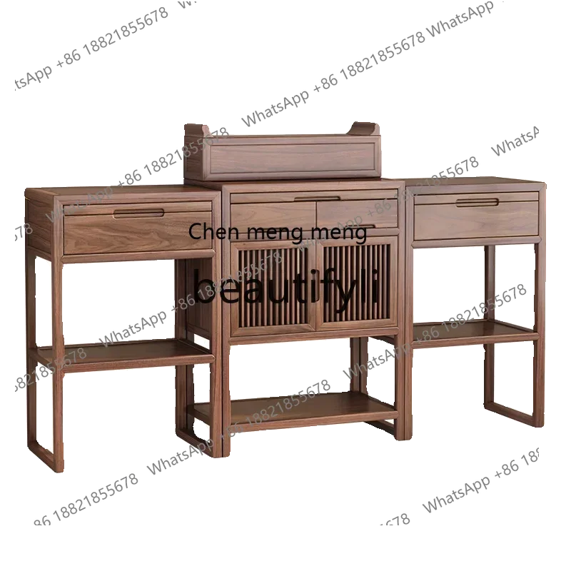 

Black walnut Buddhist hall incense case solid wood offering table