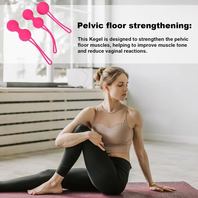 3pcs Pelvic Floor Trainer Adjustable Resistance Postpartum Recovery Yoga Fitness Equipment Recovery Exercise Equipment