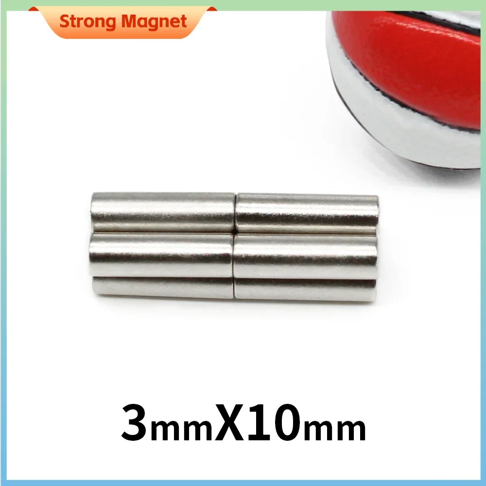 

20/50/100/200/500PCS 3x10 Strong Cylinder Rare Earth Magnet 3mm*10mm Round Neodymium Magnets 3x10mm Mini Small Magnet Disc 3*10