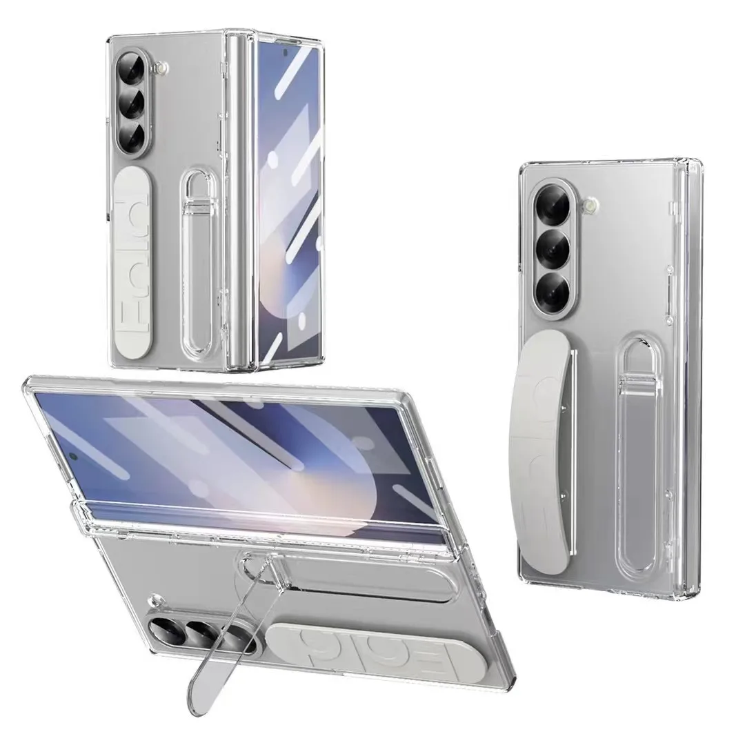 

case for Samsung Z Fold 7 6 5 4 3 Wristband Stand Hinge Pen Slot Case Protective Cover full coverage Shock Proof With Holder