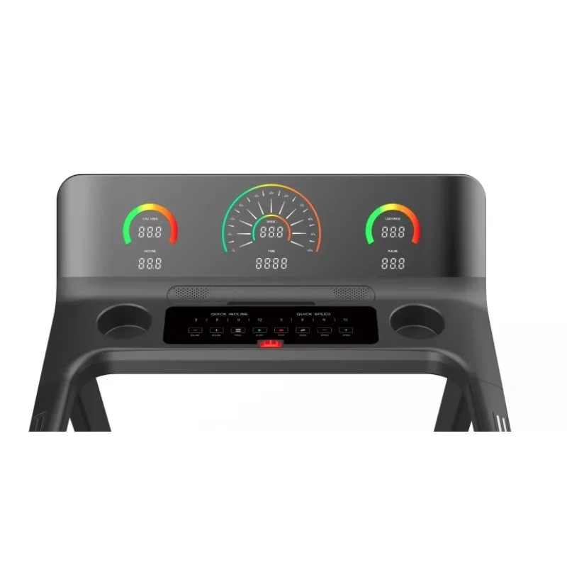 YTYIN آلة المشي للمنزل الكهربائية محرك القلب مع شاشة LED للياقة البدنية الجسم