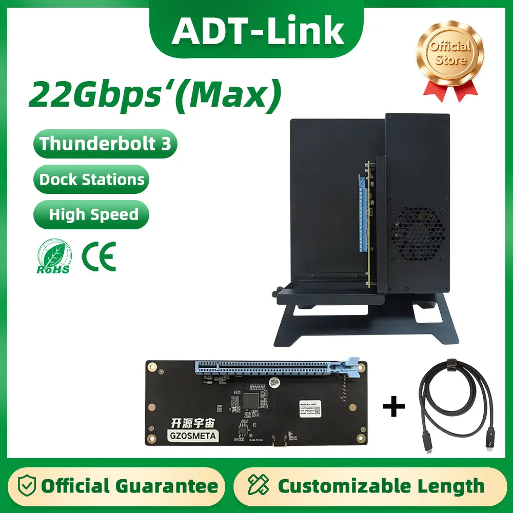 H4T/H5T/H6T Thunderbolt 3 Graphics Dock Type C Expansion Dock 6340 Main Control 7440 Main Control For Nvida/AMD Graphics