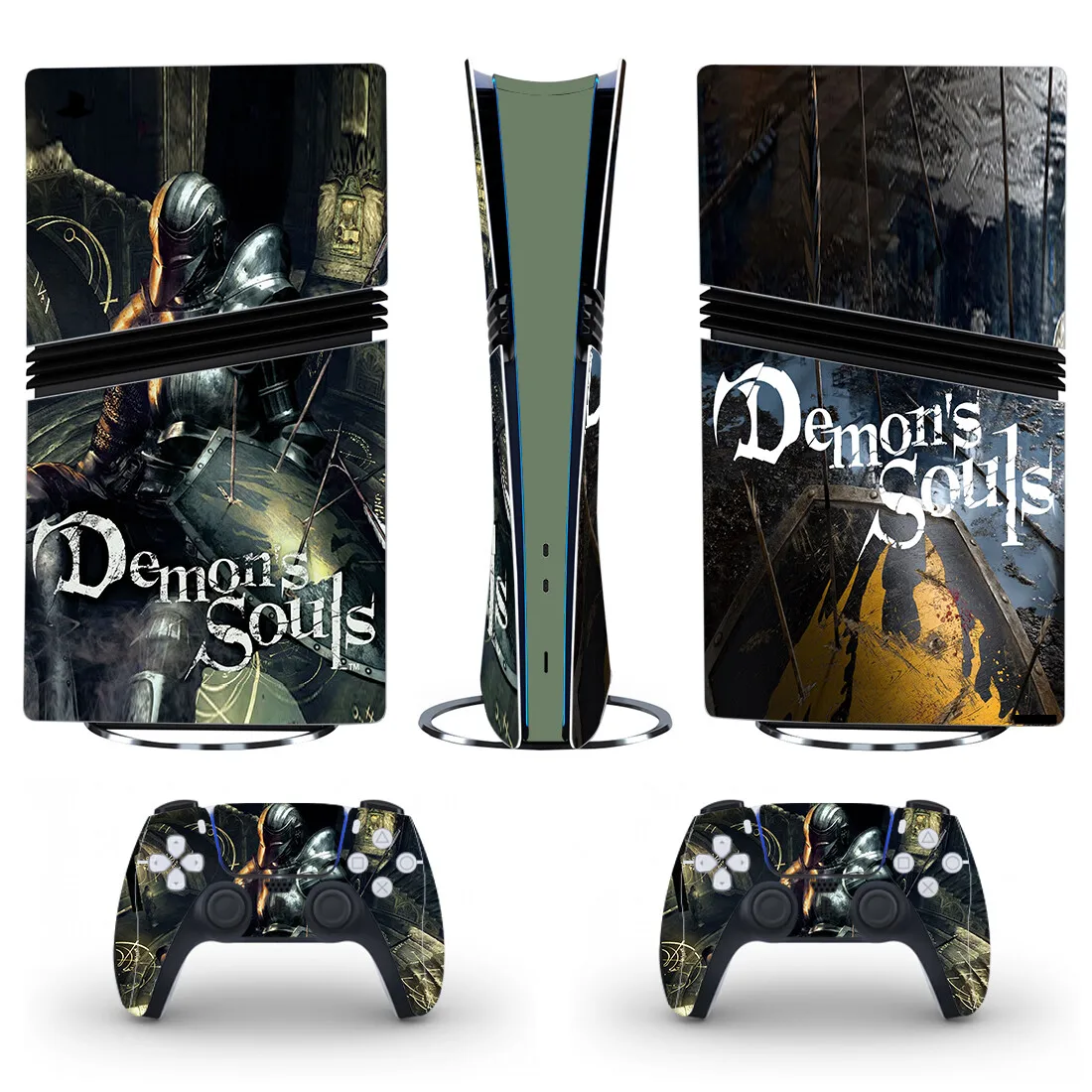 

Цифровая наклейка Demon's Souls PS5 Pro, наклейка на кожу, чехол для консоли и 2 контроллеров, новый винил для цифровой кожи PS5 Pro