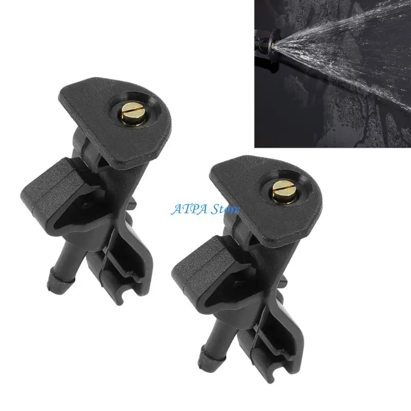 U13C 2pcs Front Windshield Washer Jet Nozzles for 2010-2014 BB5Z-17603-A AR3Z-17603-A Replacement Part Wiper Nozzle