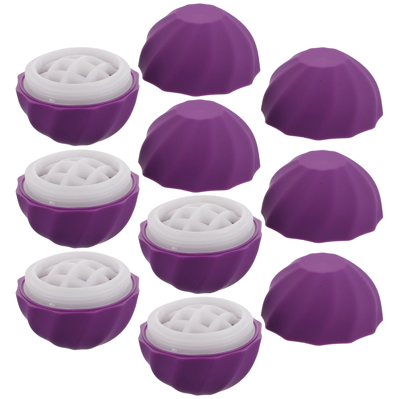 

5Pcs Round Lip Balm Boxes Direct Fill Empty Containers for Homemade Lipstick Portable Lightweight Smooth Application