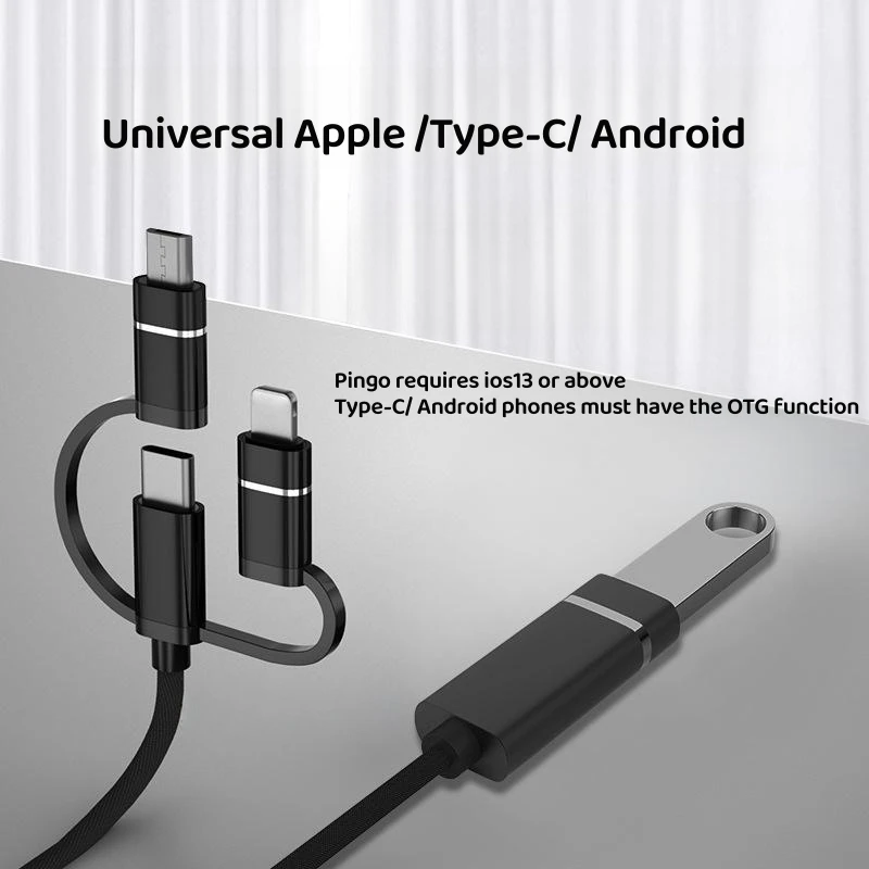 USB 3.0 otgアダプター,iphone,samsung,xiaomi,ラップトップコネクター,3 in 1,マイクロUSB,データ同期用