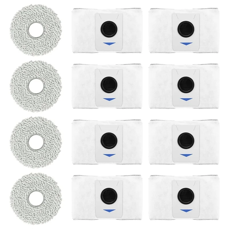 EAS-مكنسة كهربائية حقيبة ملحقات مجموعة ل Ecovacs Deebot T20 Omni/X1 أومني أكياس الغبار ممسحة القماش استبدال الملحقات أجزاء