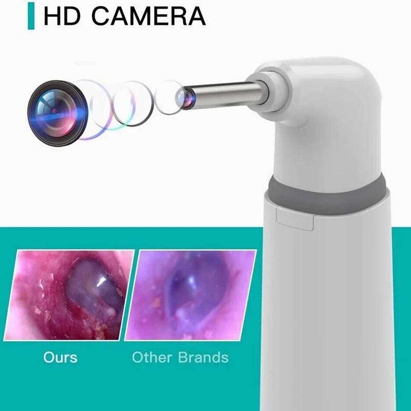 Teslong-Ear Wax Cleaner Camera, Ear Endoscope, Ear Wax Cleaner para Orelhas, Suporte Nariz, iOS, Android, SA39W