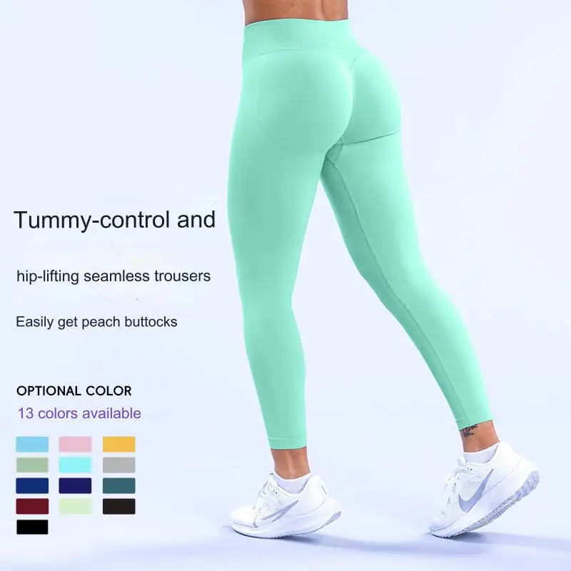 High Waist Yoga Leggings Scrunch Butt Workout Gym Sports Pants For Women