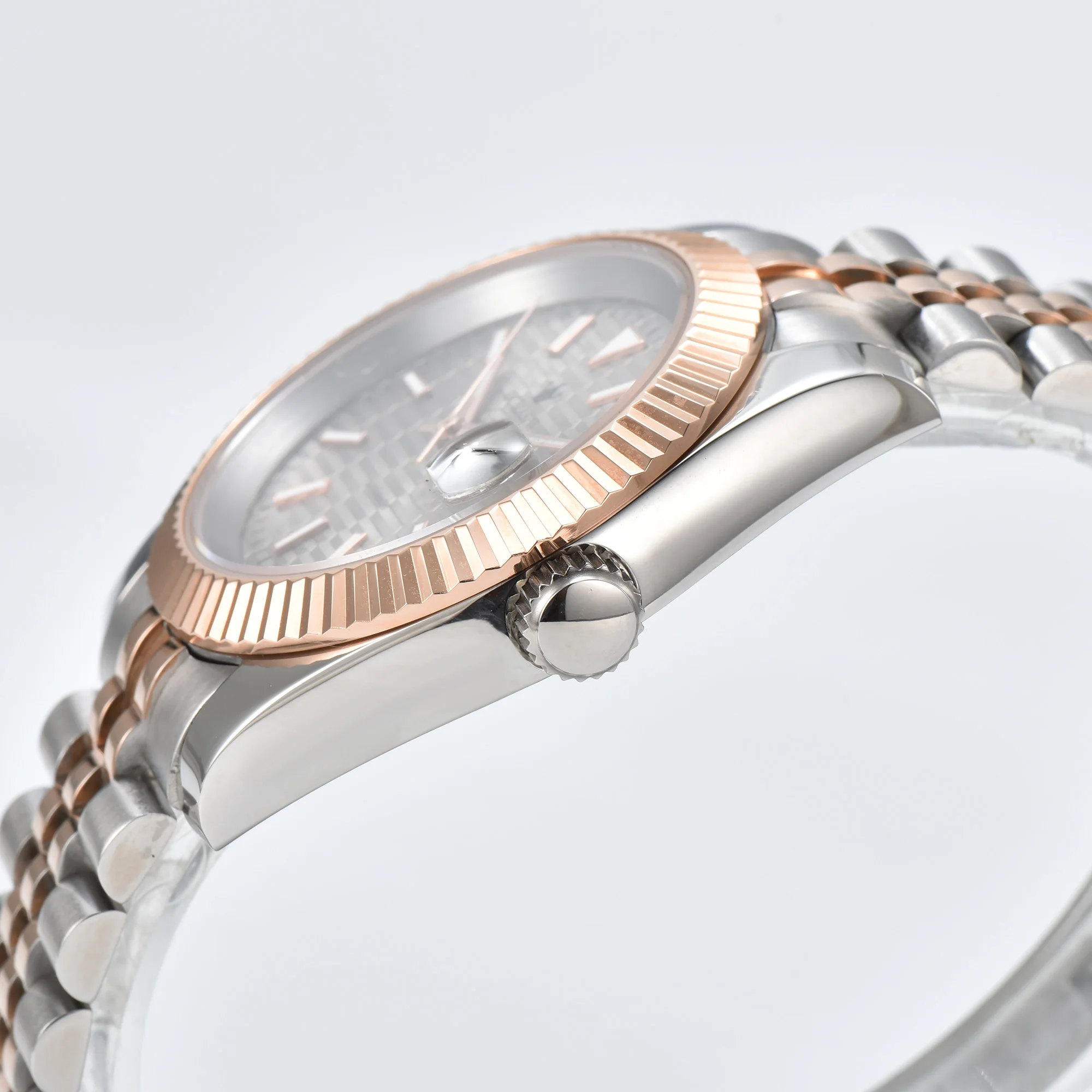 watches Men 36mm/39mm Automatic mechanical Rose Gold watch NH35 stainless steel sapphire waterproof 10Bar C3 green luminous