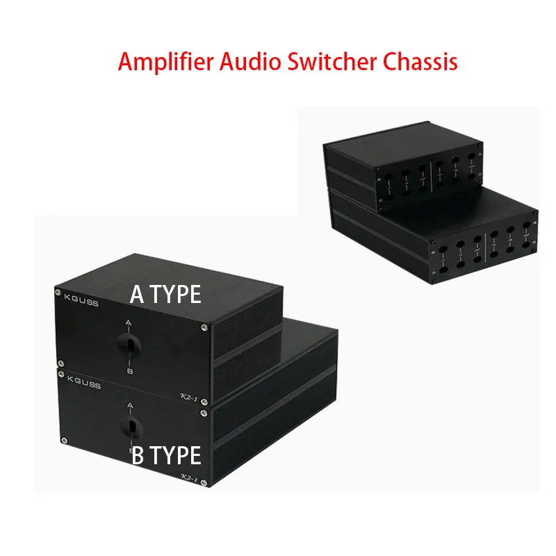 

Amplifier Audio Switcher Chassis Signal Conversion Split Line Audio Source Switcher Aluminum Alloy Chassis