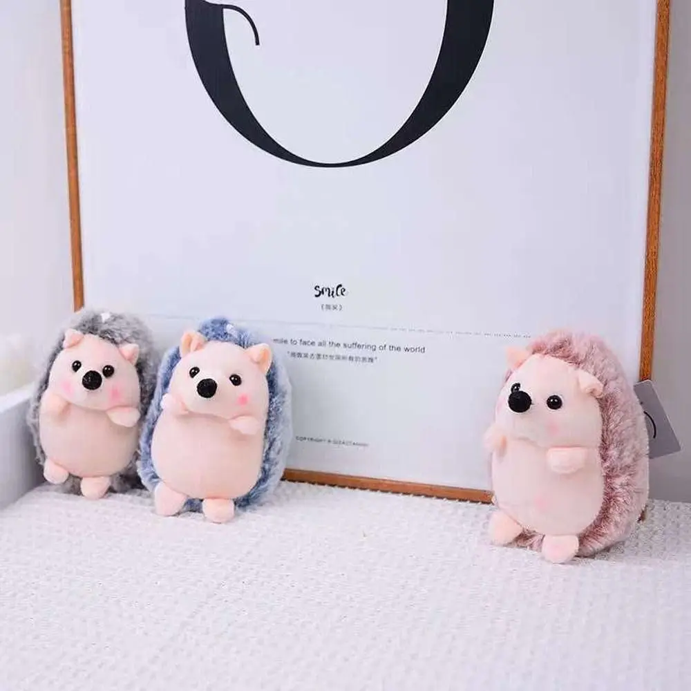 Hobbys Schlüsselanhänger in Igelform aus PP-Baumwolle, grau, blau, rosa, rot, weicher Anhänger, Spielzeug im koreanischen Stil