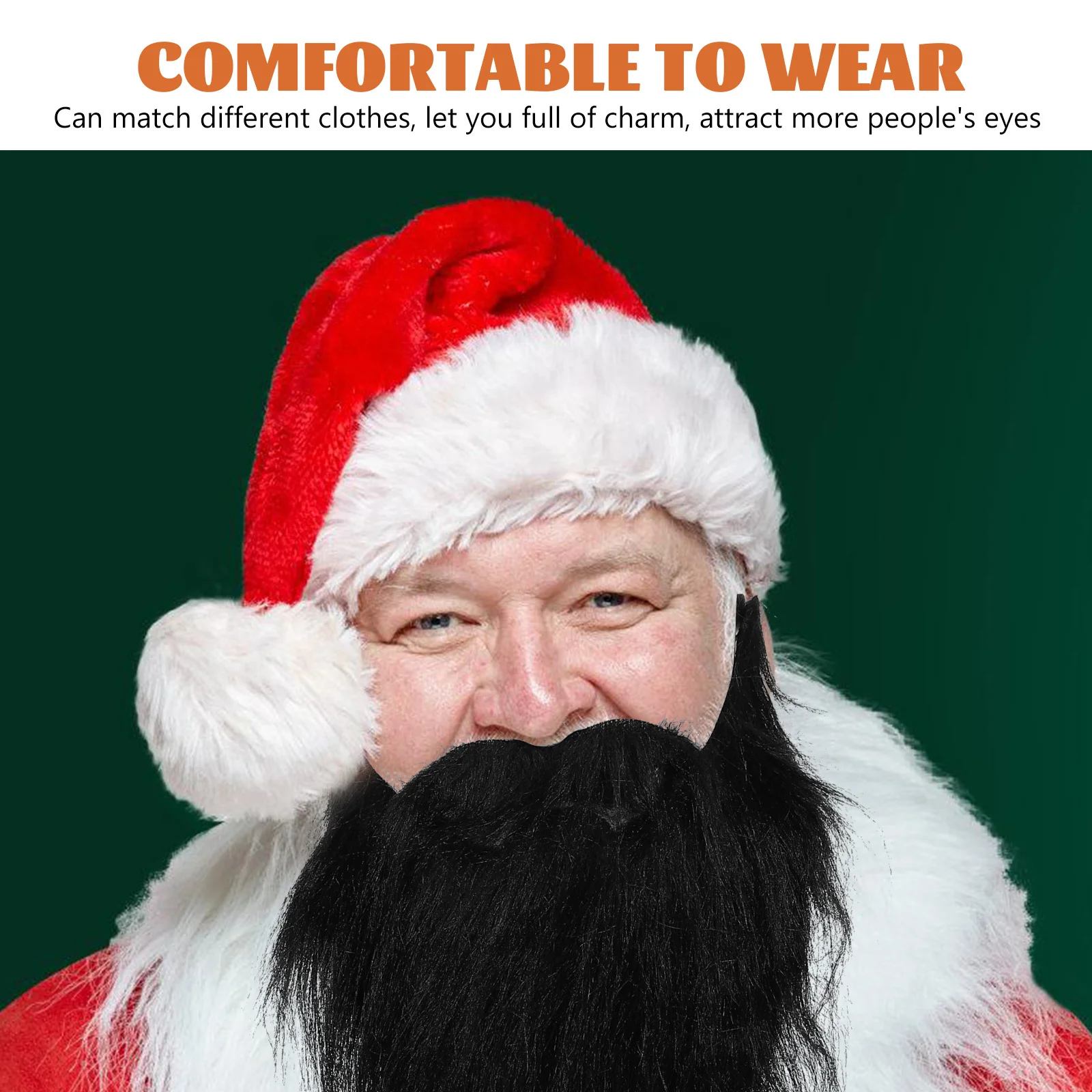 

4 шт., искусственная борода Санта-Клауса, рождественский комплект для бороды Санта-Клауса, реквизит для вечеринки, принадлежности для косплея, аксессуары, сценический реквизит, борода