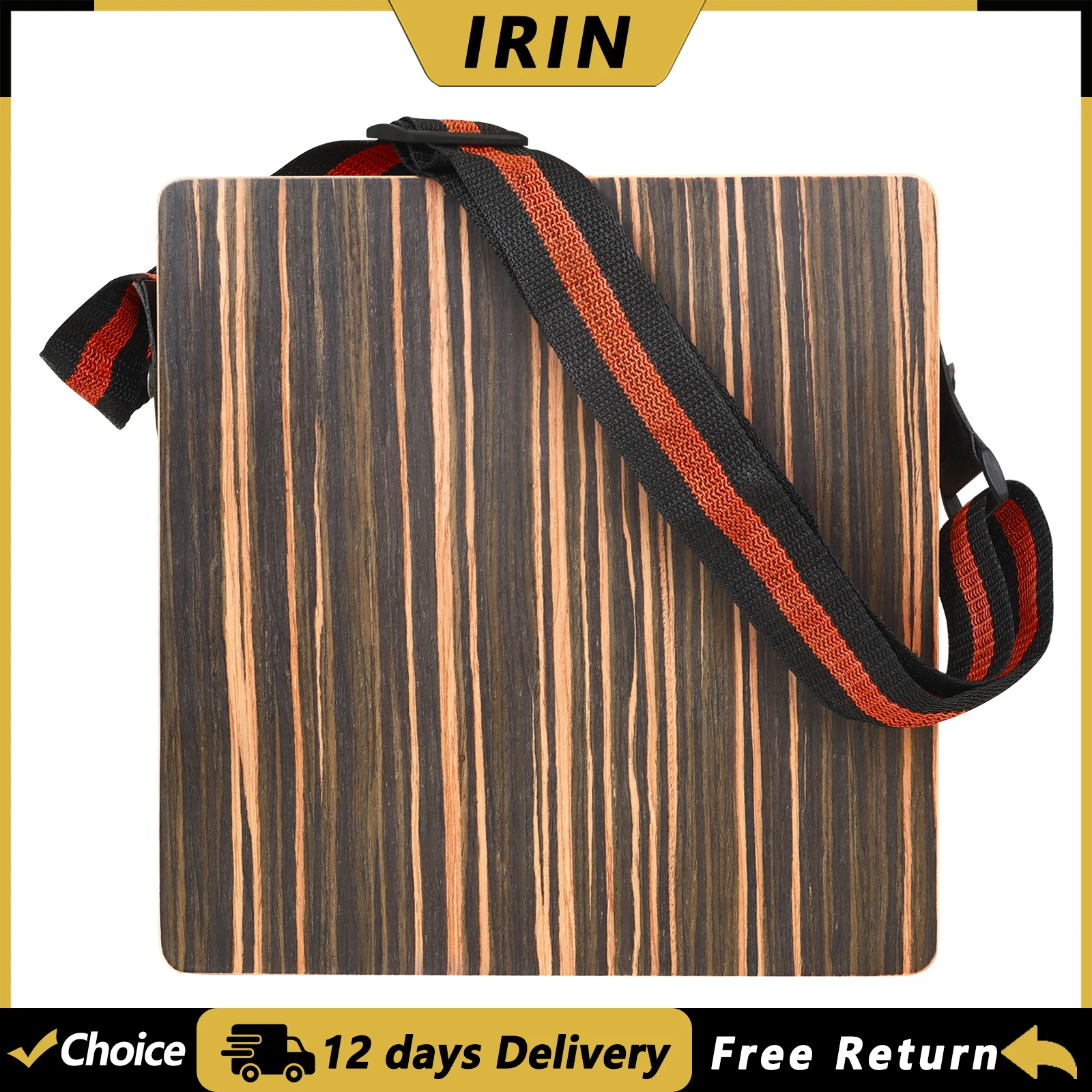 IRIN Traveling Cajon Box Portable Box Drums Drum Ebony Wood Suitable for Party Stage Performance Percussion Musical Instrument