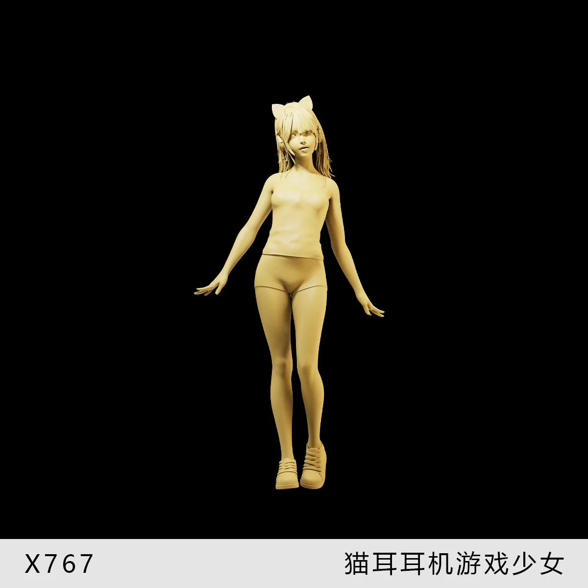 تمثال المنمنمات 1/64 1/43 لعبة الجمال للرياضات الإلكترونية ملابس فتاة سماعات ثلاثية الأبعاد طباعة ديوراما دمية طاولة الرمل المشهد التصوير الإبداعي