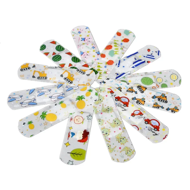 120pcs/set Cartoon Band Aid Plasters for Children Patches Kawaii Waterproof Wound Plaster Skin Hemostasis  Strips Bandage