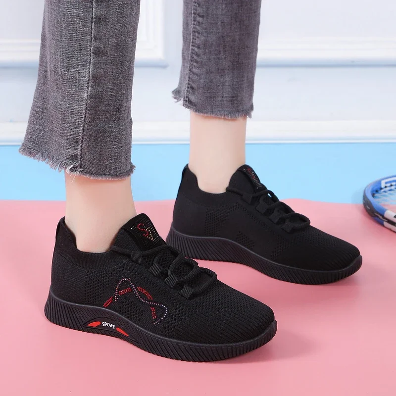 Women Causal Sneakers Summer Shoes Woman Fashion Breathable Mesh Lace Up Sports Shoe Tor Women Platform Walking Designer Shoes