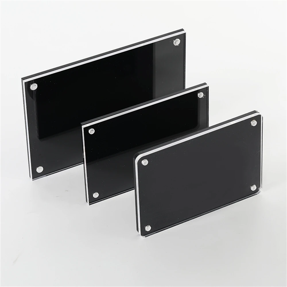 Acrylic Transparent Strong Magnetic Menu Price Tag Display Frame Photo Picture Label Holder