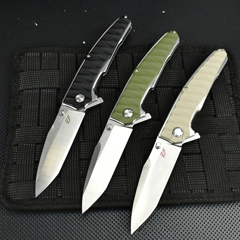 D2 Steel Python G10 Handle Outdoor Pocket Knife Folding Knife Defense Portable Survival Camping Sharp Fruit KnivesD2 Steel Pytho