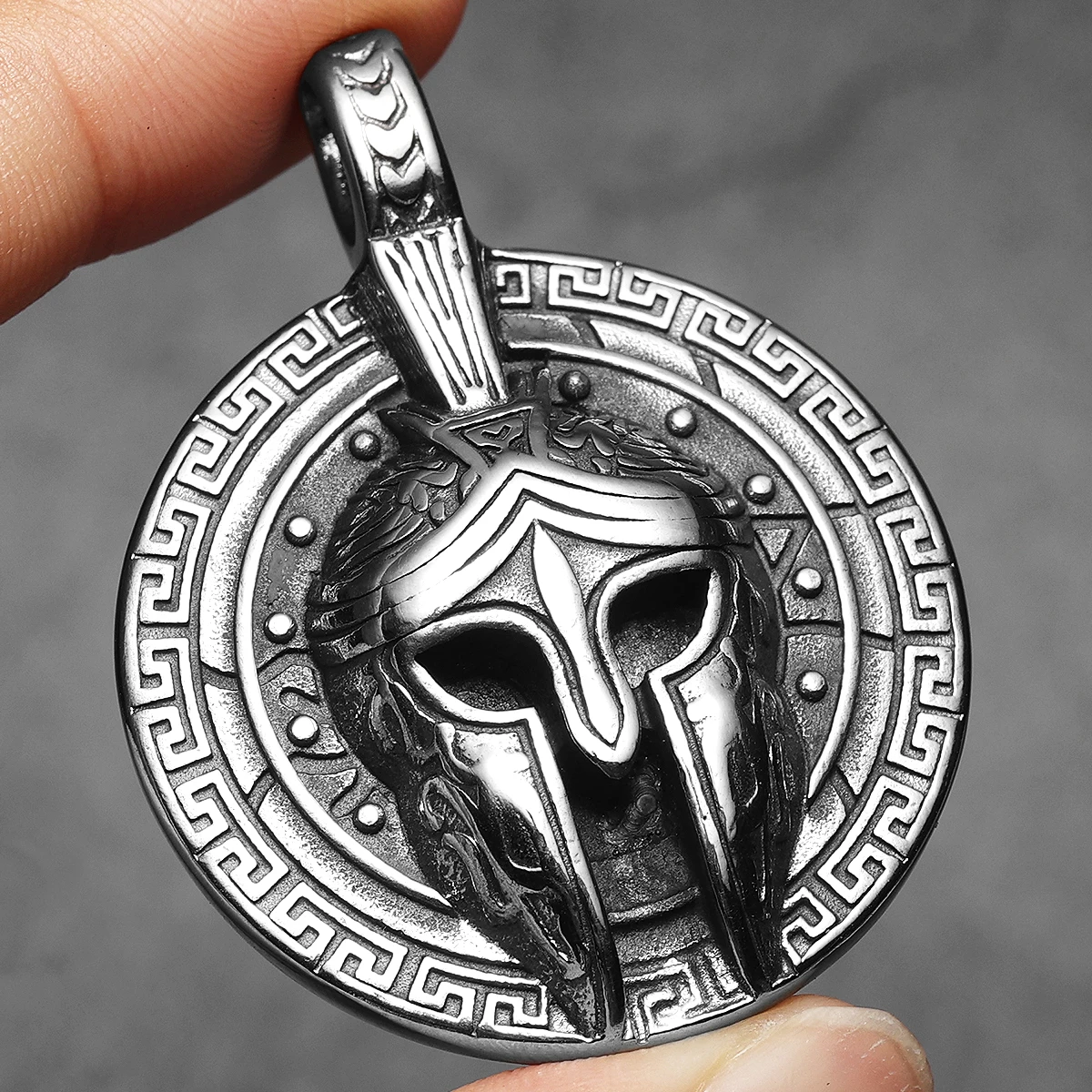 Roman Warriors Amulets Men Necklaces Stainless Steel Pendant Chain Women Punk Fashion Jewelry New In Accessories Gifts Wholesale view 3
