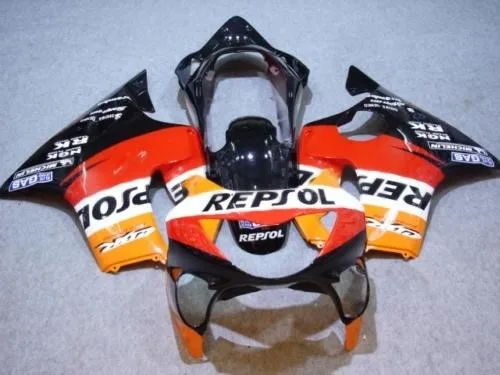 kits for  CBR 600 F4 fairings 1999 2000 CBR600 99 00 black red REPSOL fairing kit plastic parts od5