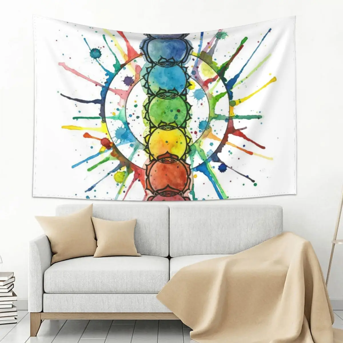 

Chakra Energy Tapestry Home Decoration