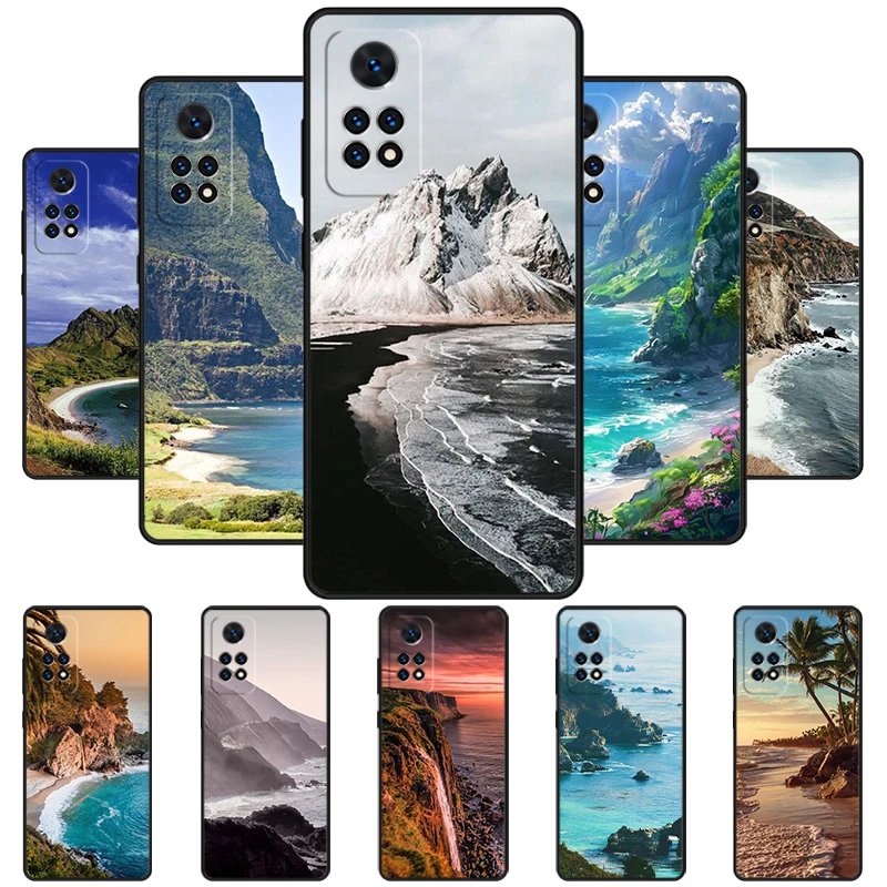 Travel Mountain Sea Beach Phone Case For Redmi Note 11 EPro 11S 10T 9S Promax 8 Pro Xiaomi Mi 11 12X 12S Ultra Cover