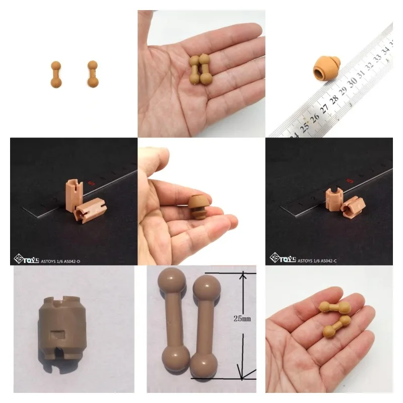 Collections 1/6 Scale Head Carving Nesse Neck Foot Heightening Connector Accessory Model Doll Toys