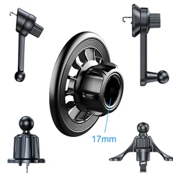 Magnetic Ring Phone Holder for Magsafe Car Mount for iPhone 14 13 12 Magnetic Holder Parts Suitable for 17mm Ball Holder Base