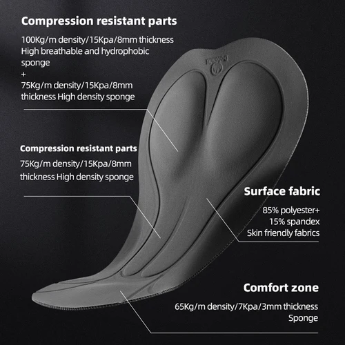 Imagen 2 del producto ROCKBROS TVI pantalones cortos con pechera para ciclismo de verano para mujer pantalones cortos transpirables de secado rápido cómodos pantalones cortos deportivos con cojín para mujer