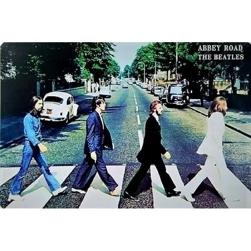 The Abbey Road Vintage Metal Sign 60s Rock & Roll Poster Tin