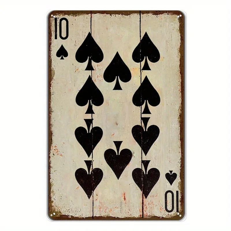 decoracao-de-parede-retro-de-poquer-logotipo-de-metal-residencia-de-pintor-retro-decoracao-de-cafe-bar-e-loja