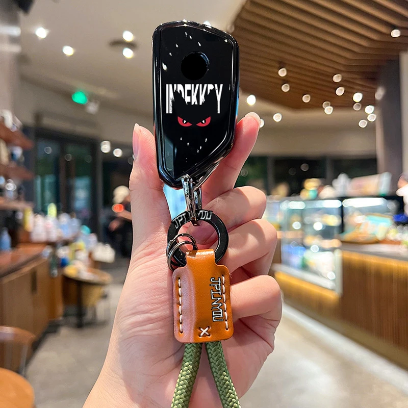 حافظة مفاتيح السيارة من البولي يوريثان غطاء عن بعد شل حامل حامي التصميم فوب ل Volkswagen VW New Golf 8 MK8 Teramont ID.3 ID4X ID6X CROZZ