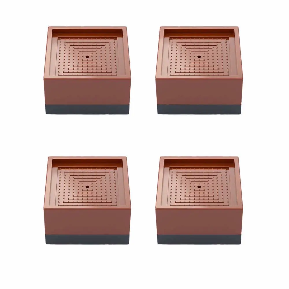 

4pcs Heavy Duty Mute Mat Anti-slip Anti Noisy Floor Protector Furniture Leg Pad Bed Riser Table Heightening Cushion
