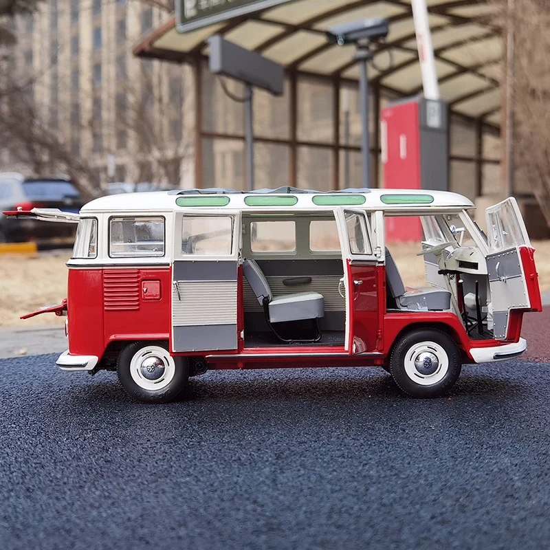 Schuco 1:18 VW T1 Kasten Volkswagen T1 Service car Alloy car model Collection Gift for friends and family