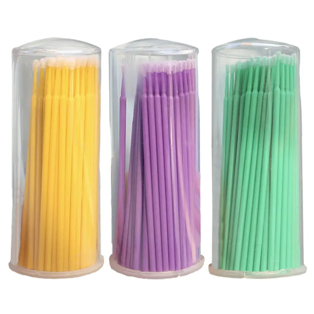 100-wattenstaafje Wegwerpreinigingsstick Multifunctionele mascaristokjes voor verlenging Persoonlijk gebruik Detailmodificatie Wenkbrauw