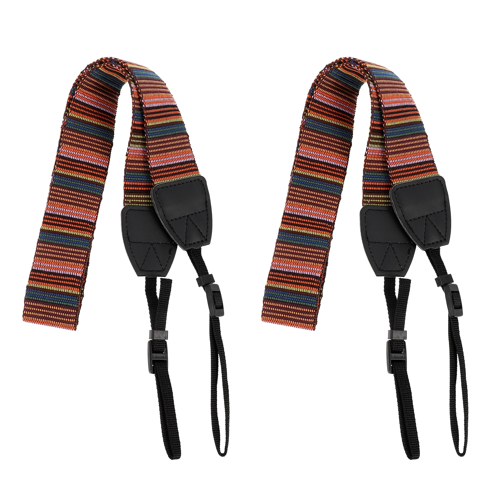 

2 Pcs Camera Shoulder Strap Adjustable Length Comfortable Premium Material Travel Outdoor Sports Neck Tension Reduction