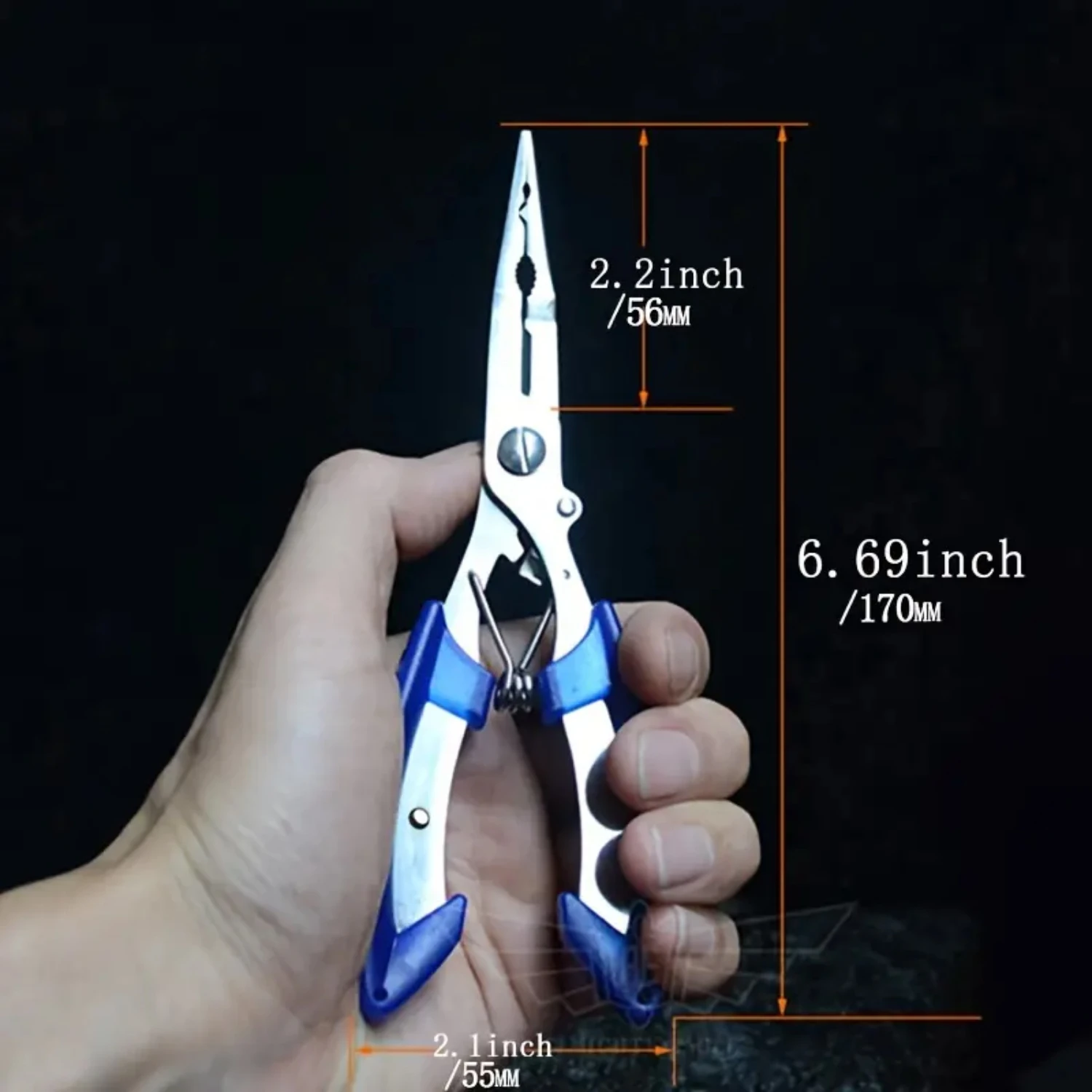 Convenient Transport and Safekeeping - High-Quality, Sturdy, and Versatile Stainless Steel Fishing Pliers with Gripper and Cutte