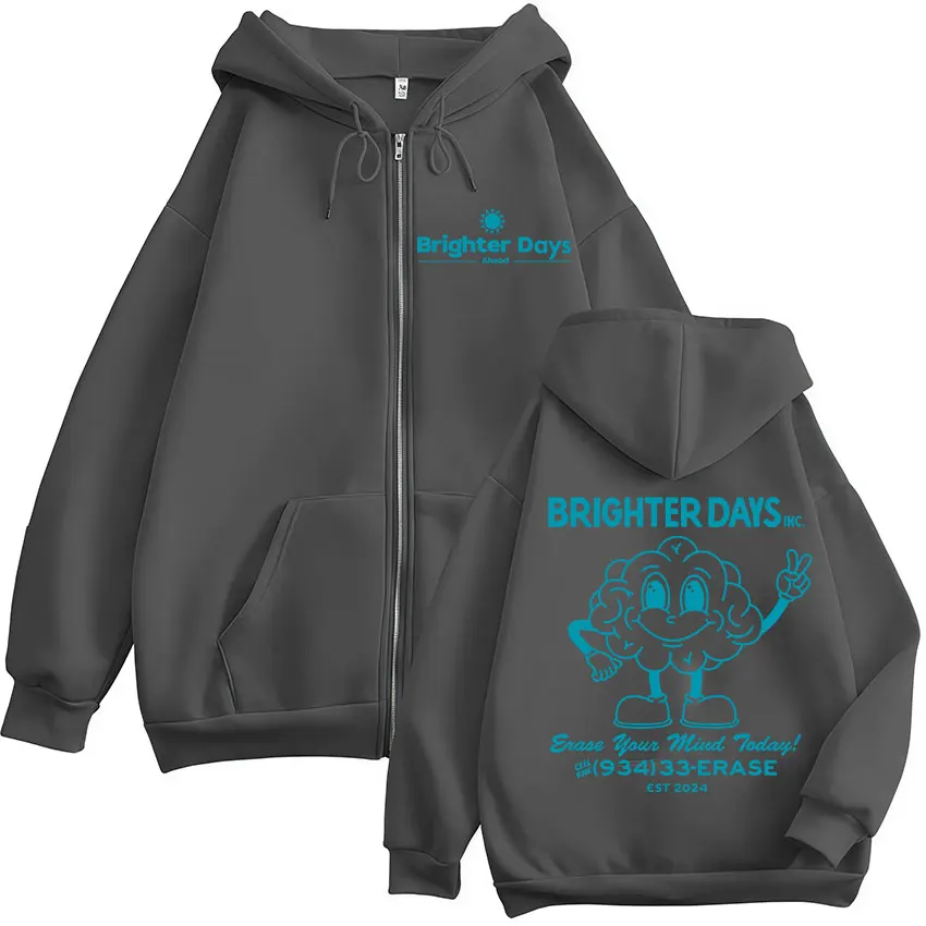 Sängerin Ariana Grande Brighter Days Ahead Album 2026 Zipper-Hoodie für Männer und Frauen, lässige Mode, langärmelige, übergroße Kapuzenjacke – Detail 5